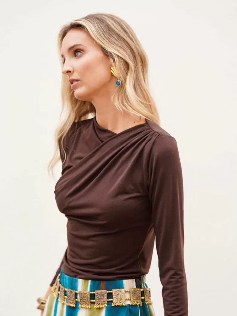 Mariquita Trasquilá Chemisiers Et Chemises | Style De Rue^TOP SERENA NEW Chocolate