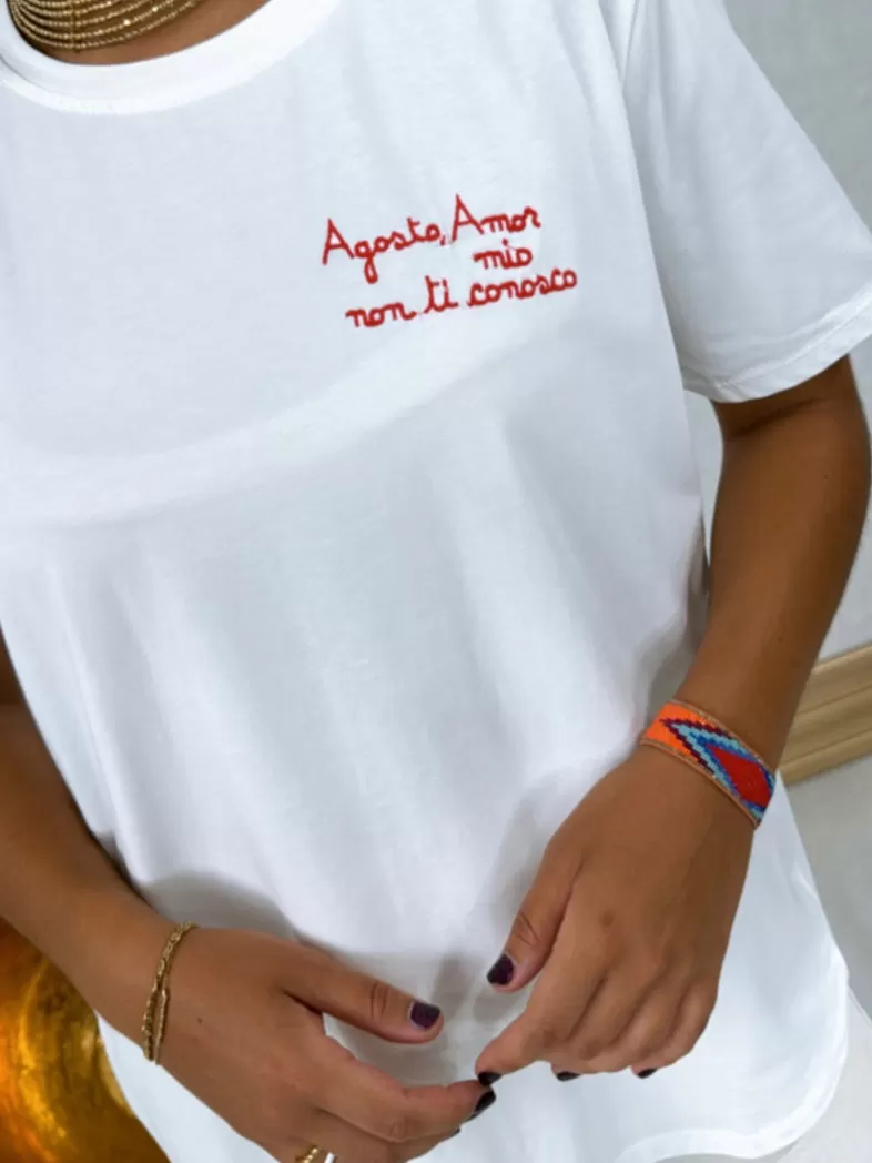 Mariquita Trasquilá Style De Rue | T-shirts^T-SHIRT NON TI CONOSCO Blanccassé