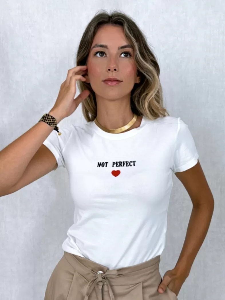 Mariquita Trasquilá Style De Rue | T-shirts^T-SHIRT NOT PERFECT Blanc