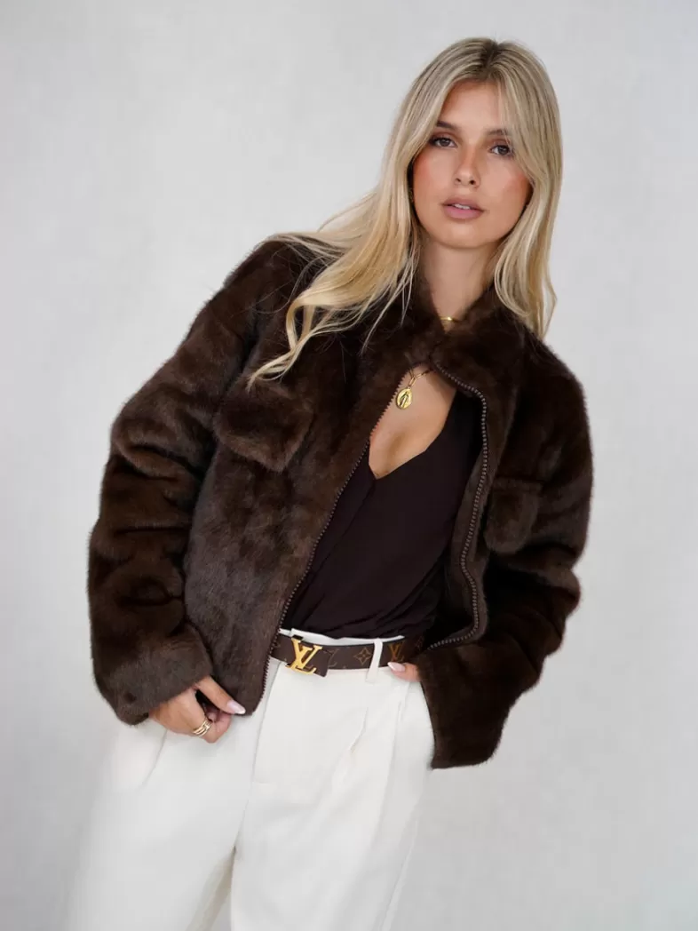 Mariquita Trasquilá Style De Rue | Manteaux Et Vestes^VESTE PELO GLOBO Chocolate
