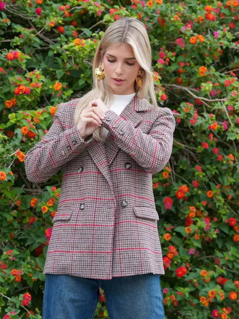 Mariquita Trasquilá Style De Rue | Manteaux Et Vestes^VESTE TARTAN BeigeTostado