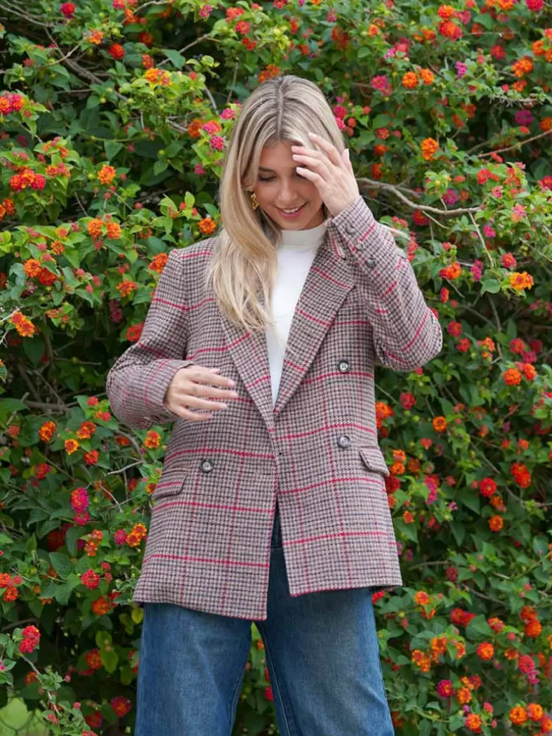 Mariquita Trasquilá Style De Rue | Manteaux Et Vestes^VESTE TARTAN BeigeTostado